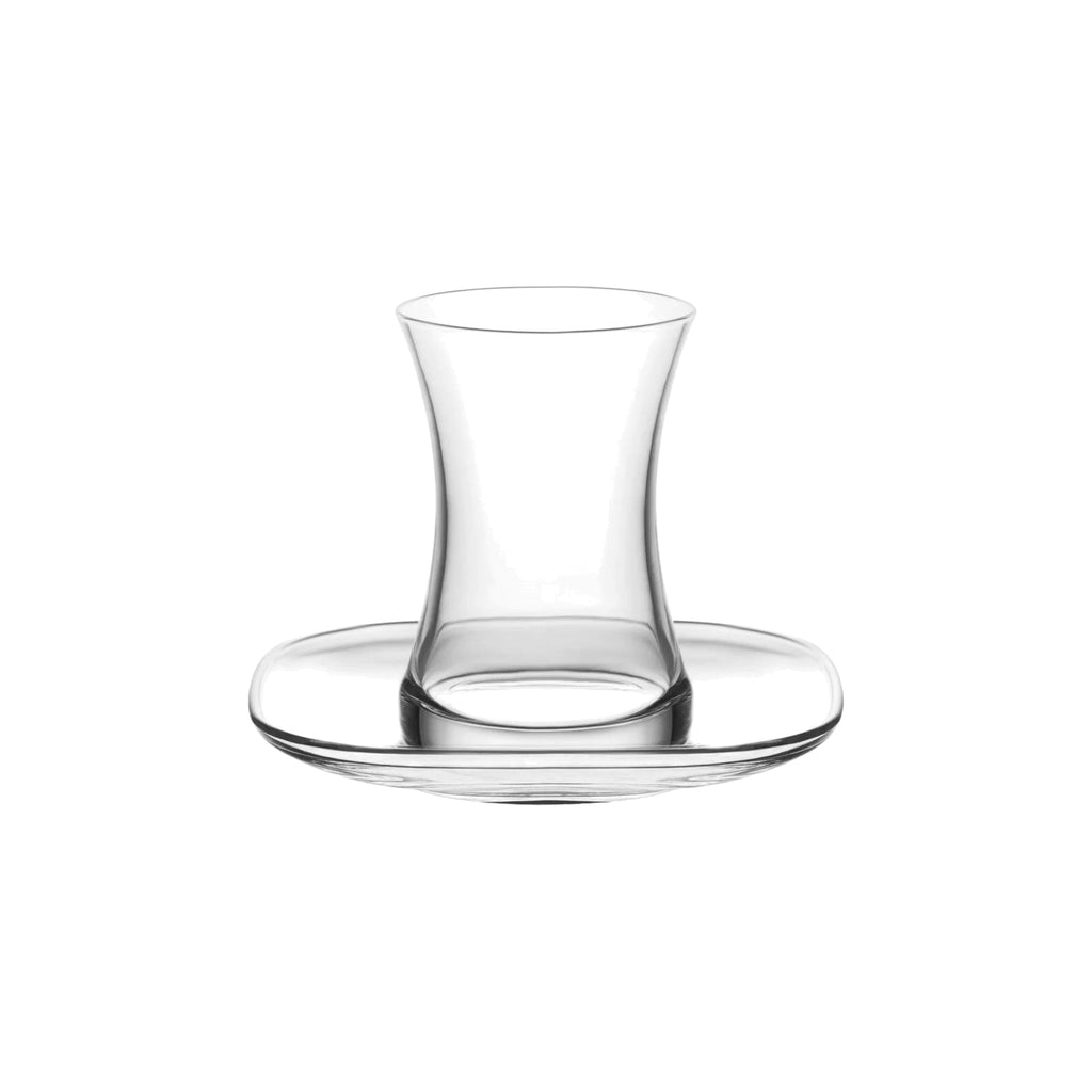 Turkish Teacup and Saucer Set 155ml - LAV ZEN - Set of 6+6