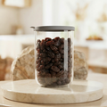 LAV Duo Glass Storage Jar with Silicone Lid — Set of 2 | 1 Litre