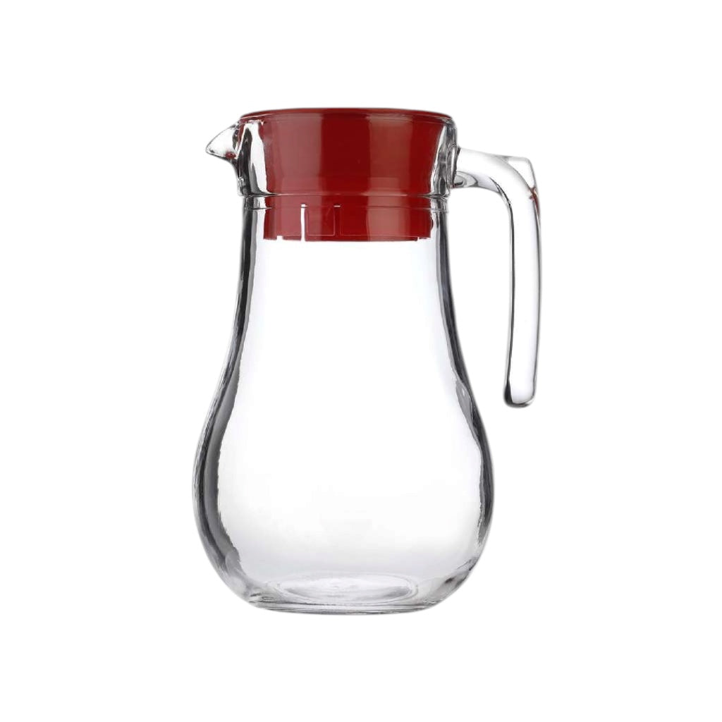 Noritazeh Maya Glass Jug with Red Lid — 1.2L