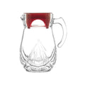 Noritazeh Arena Crystal Glass Jug with Red Lid — 1.5 Litre
