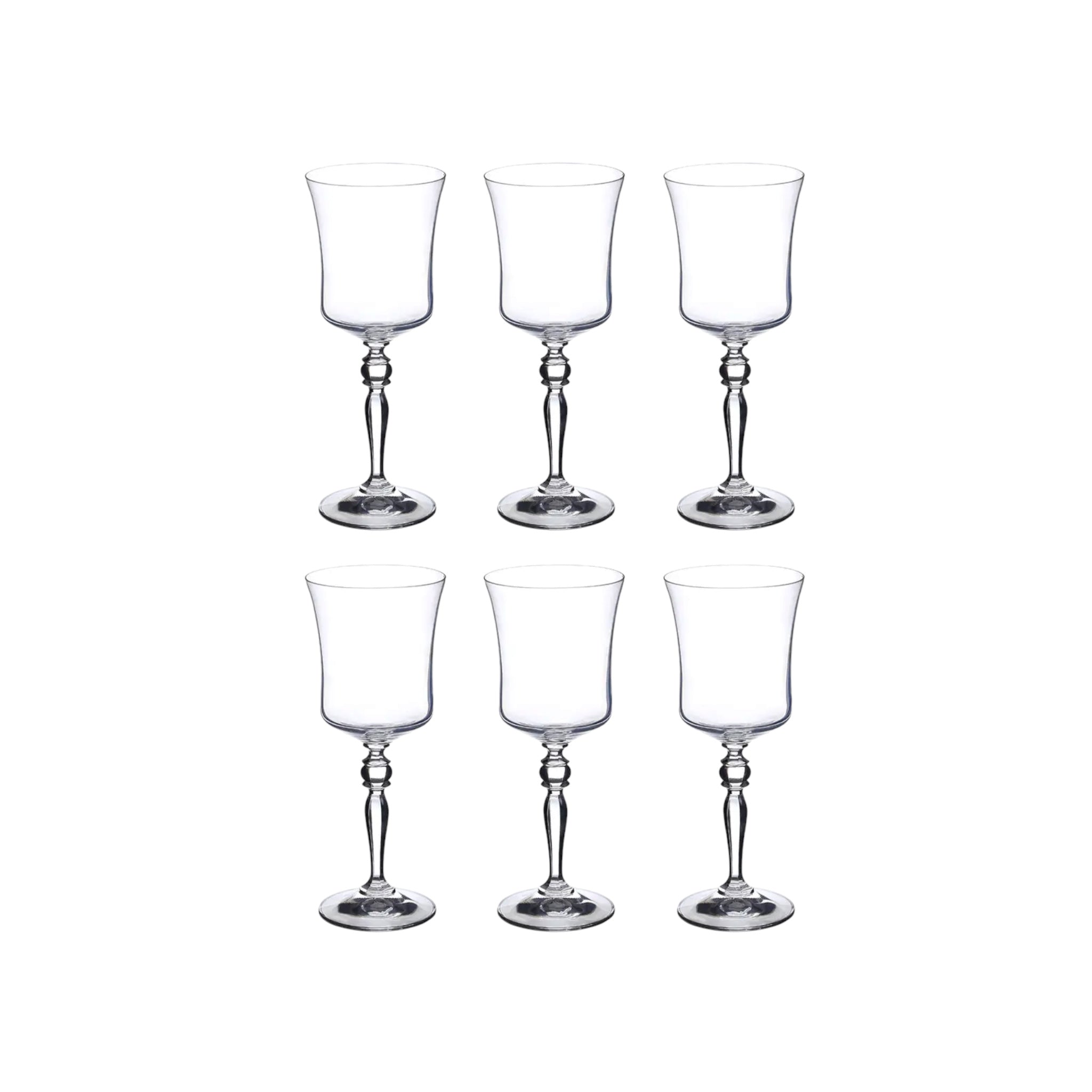 Crystalex Grace Bohemian Crystal Wine Glasses 185ml — Set of 6