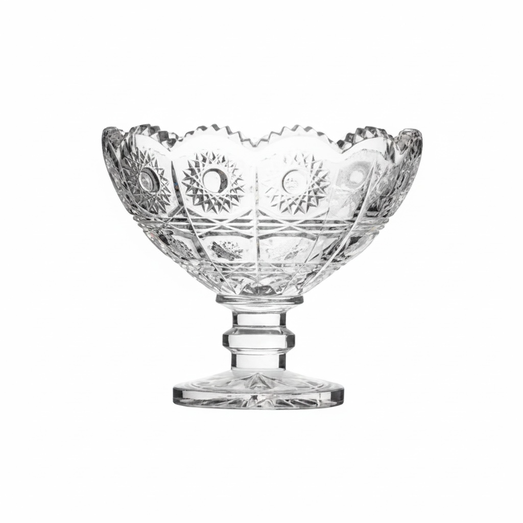 Sakura Mey-Ji Crystal-Cut Footed Dessert Cups — Set of 6 | 11cm