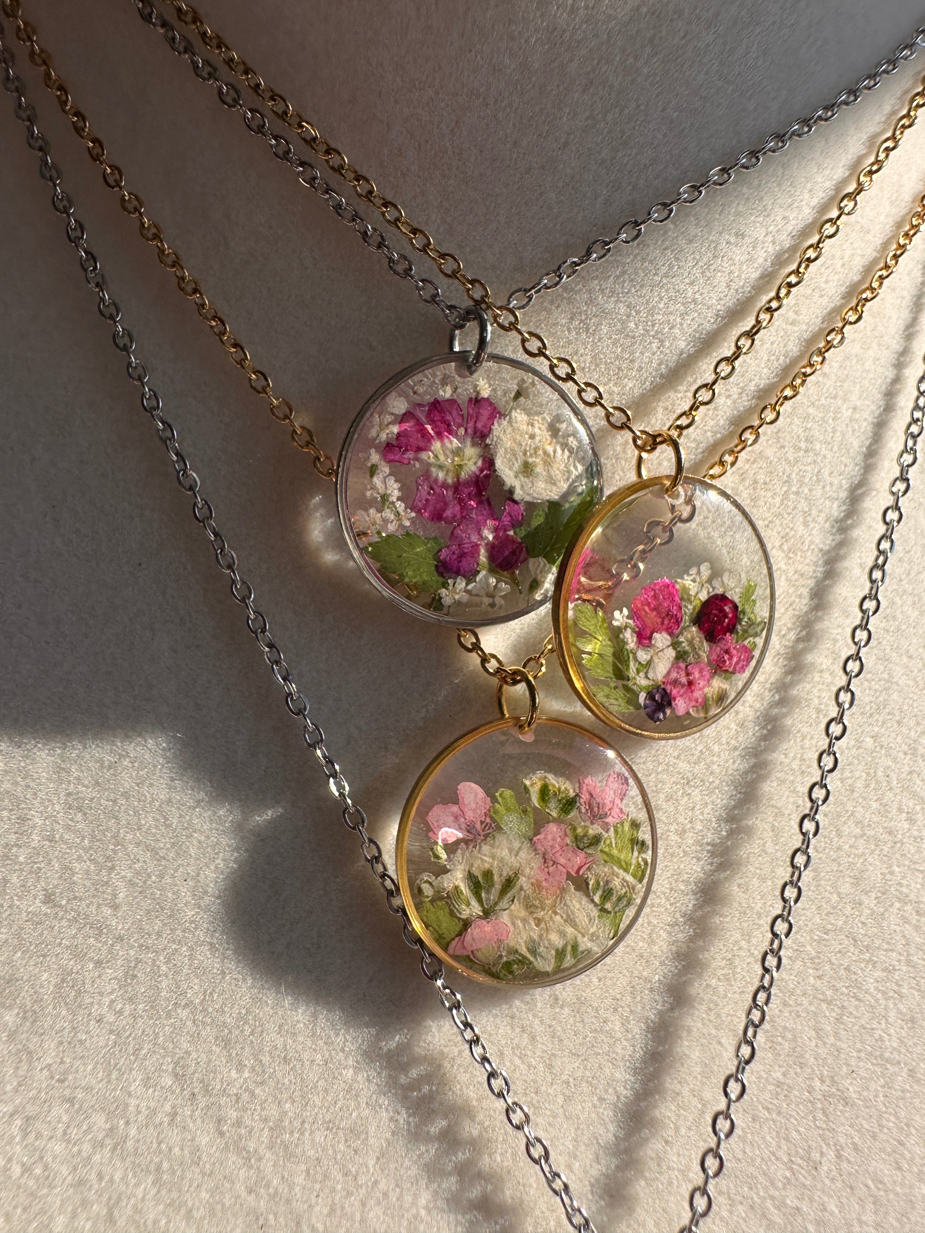 Collier bouquet - rond
