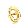Golden Organic Embrace Ring