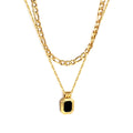 Emerald Bar Double Chain