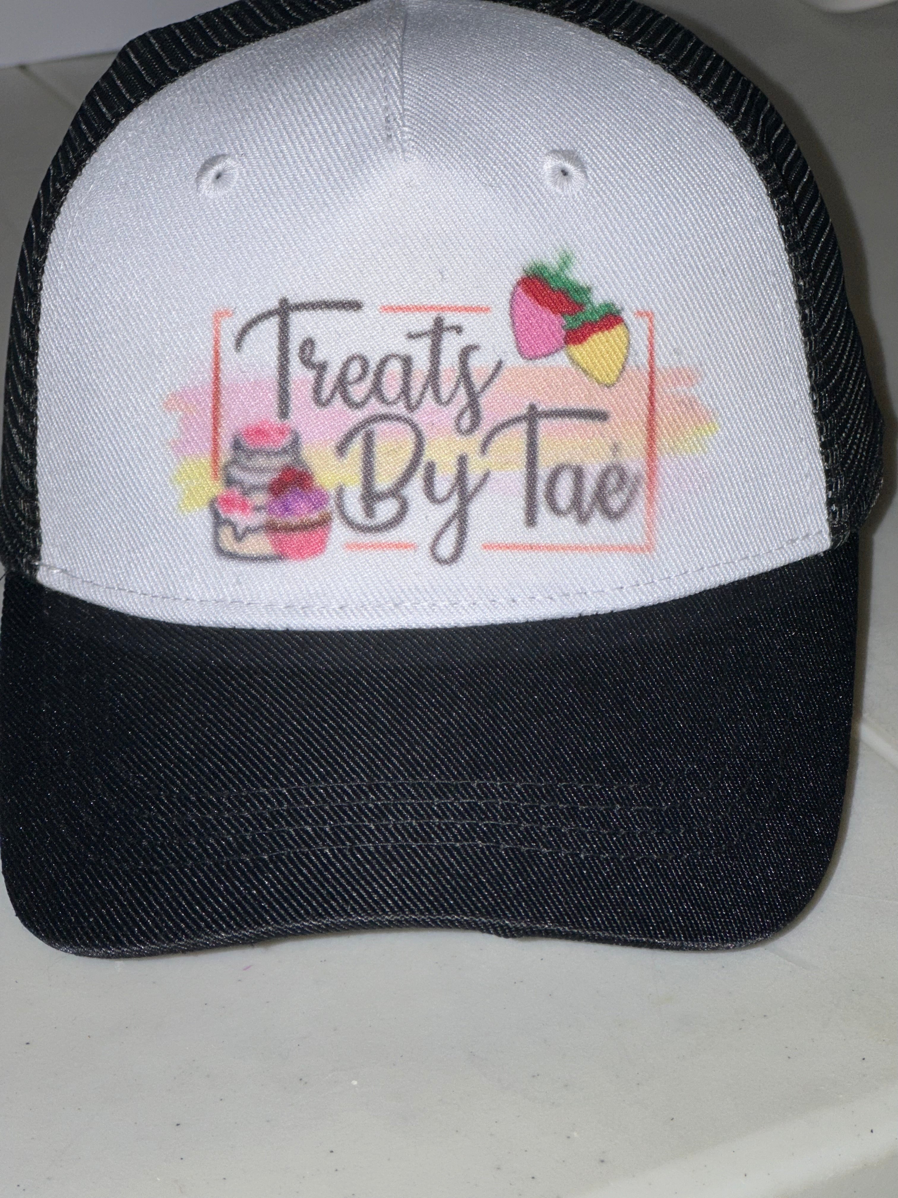 Personalized Black Mesh & Grey Caps