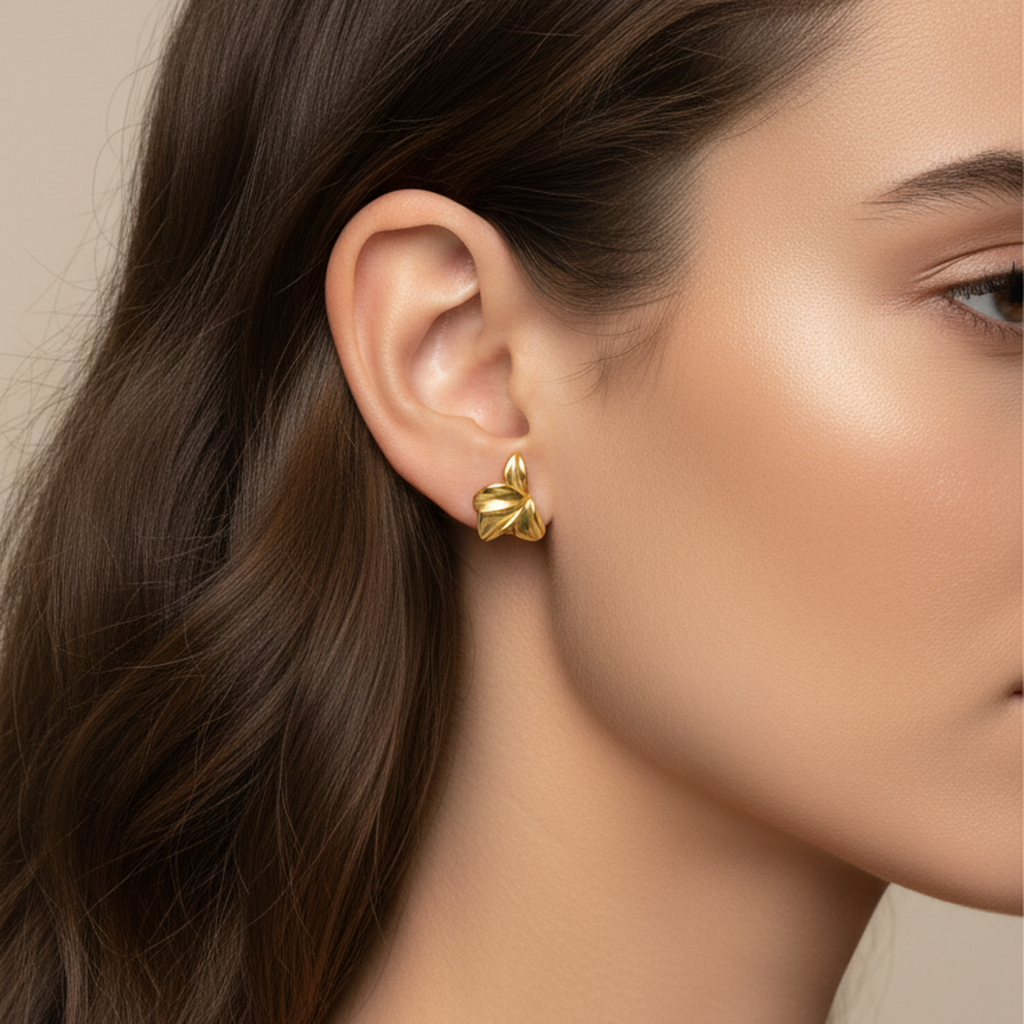 Blooming Half Flower Studs