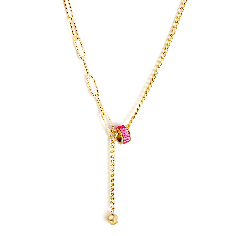 Ruby Sphere Cutout Pendant
