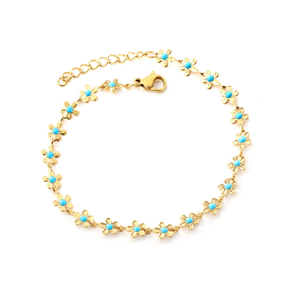 Azure Blossom Bangle