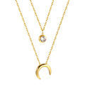 Triple Moon Diamond Necklace