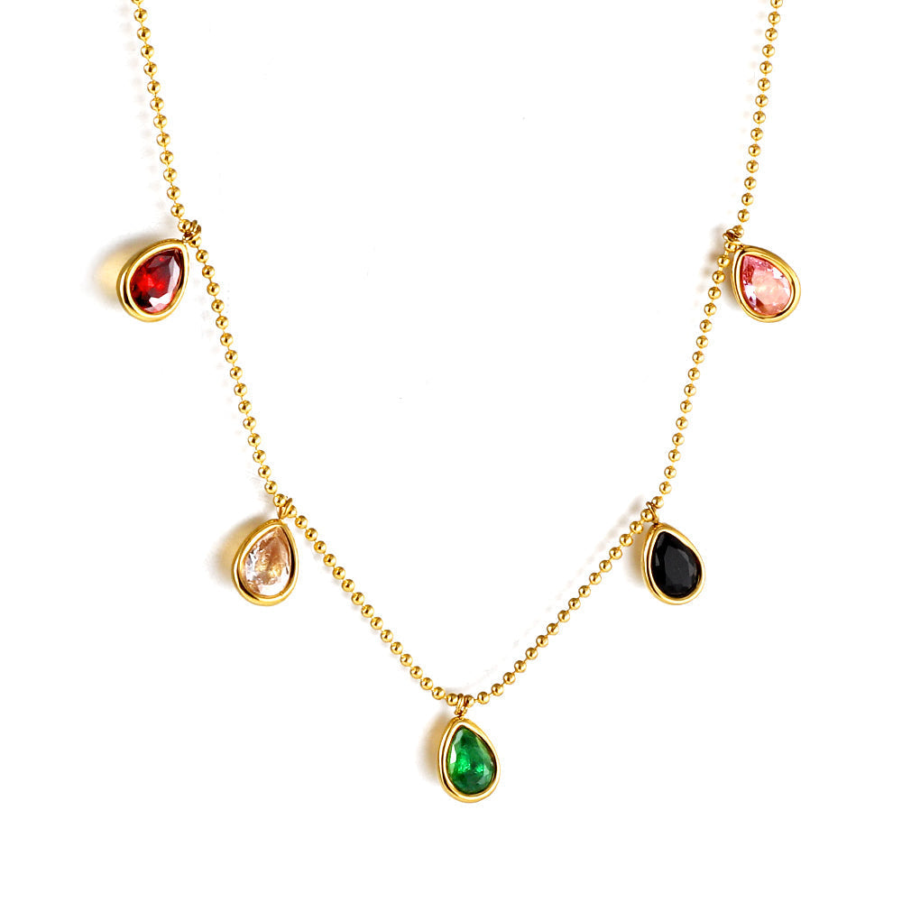 Rainbow Teardrop Pendant