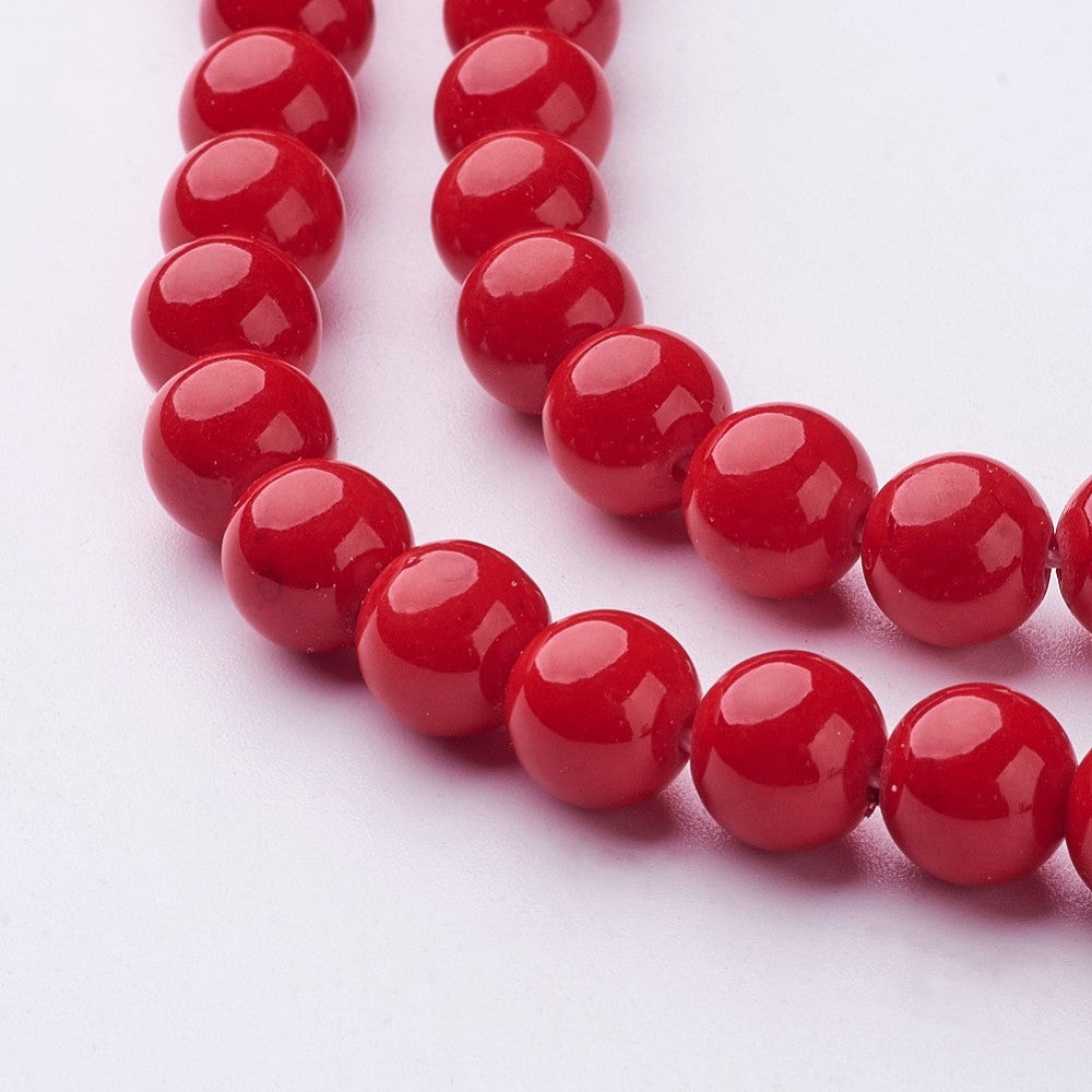 Mashan Red Jade Gemstone Beads