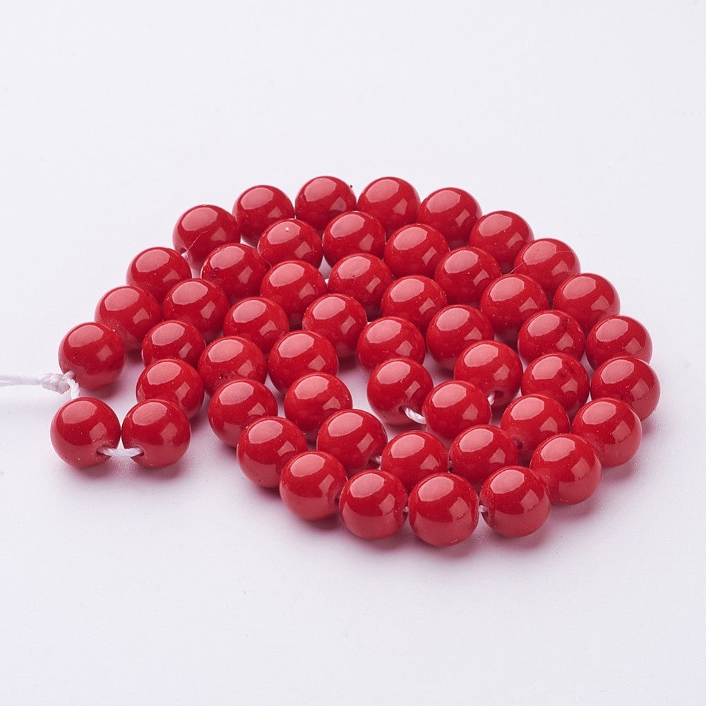 Mashan Red Jade Gemstone Beads
