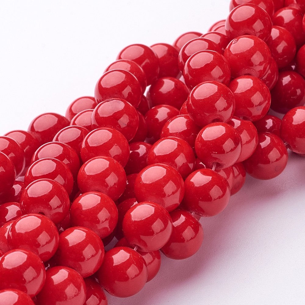 Mashan Red Jade Gemstone Beads