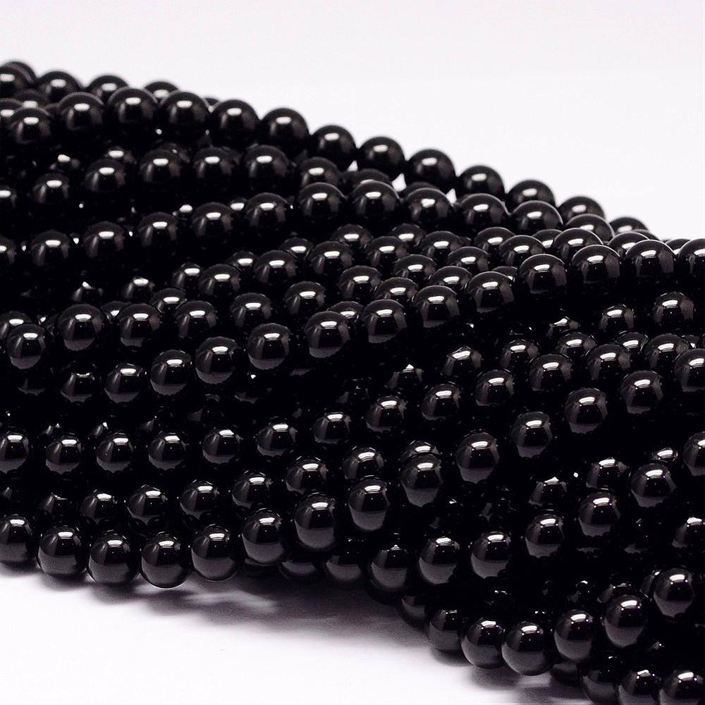 Black Tourmaline Gemstone Beads