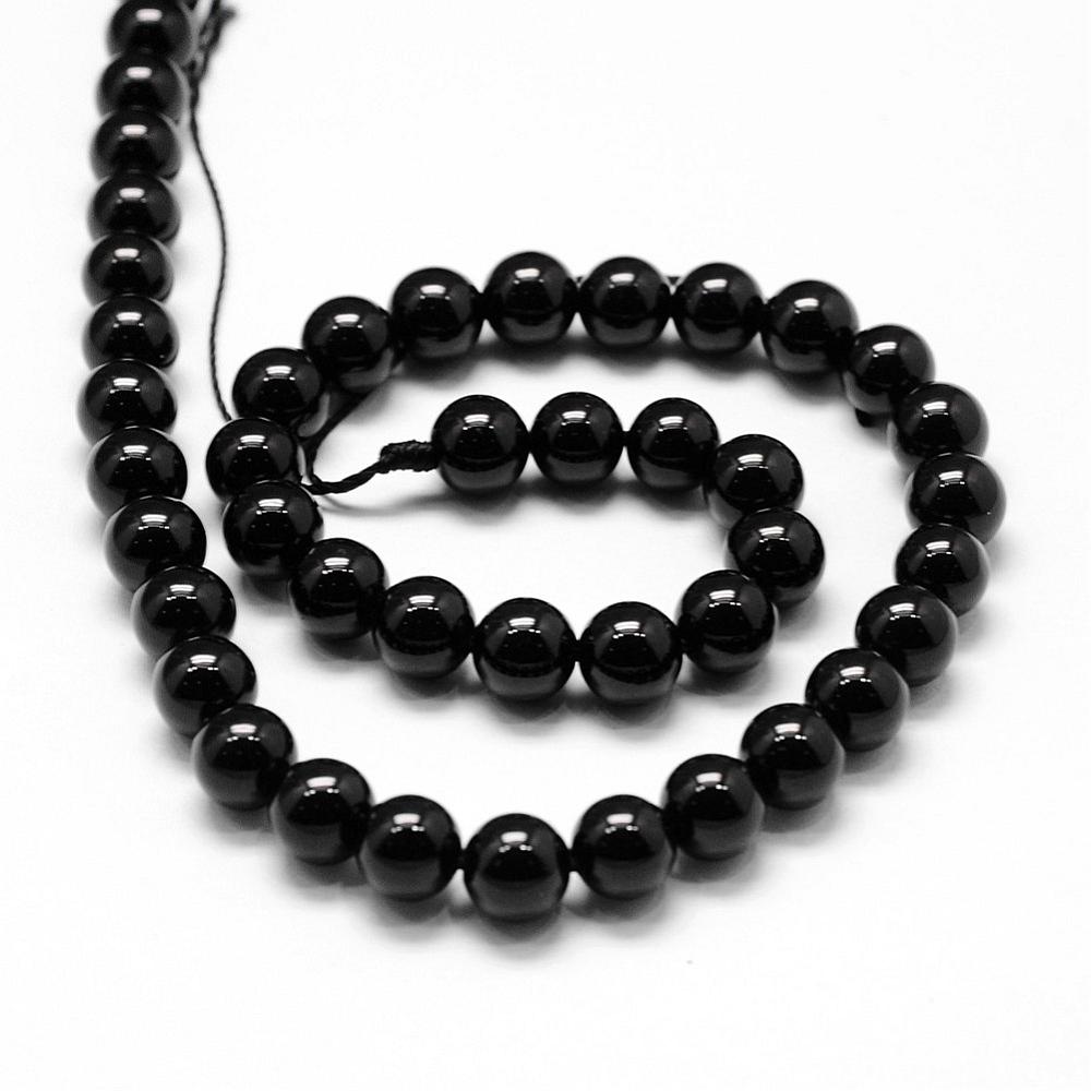 Black Tourmaline Gemstone Beads