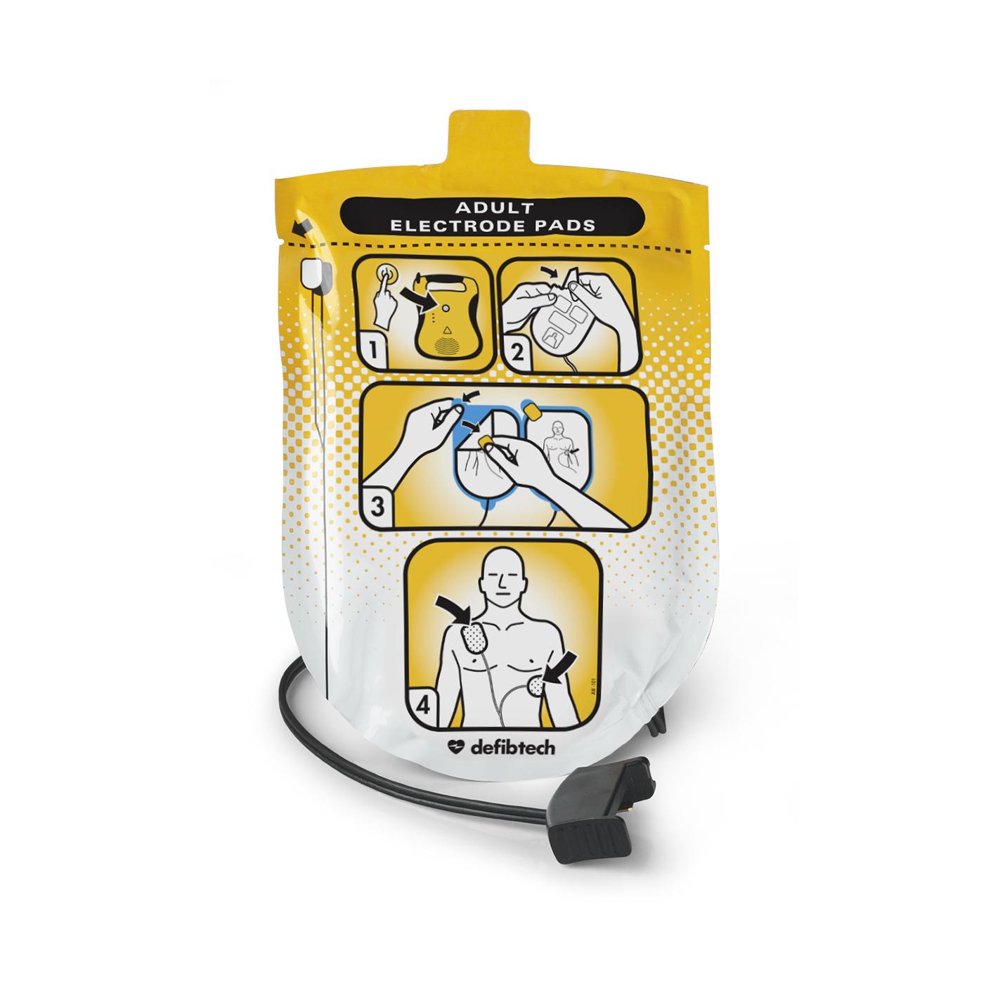 Lifeline Adult Defibrillation Pads Package