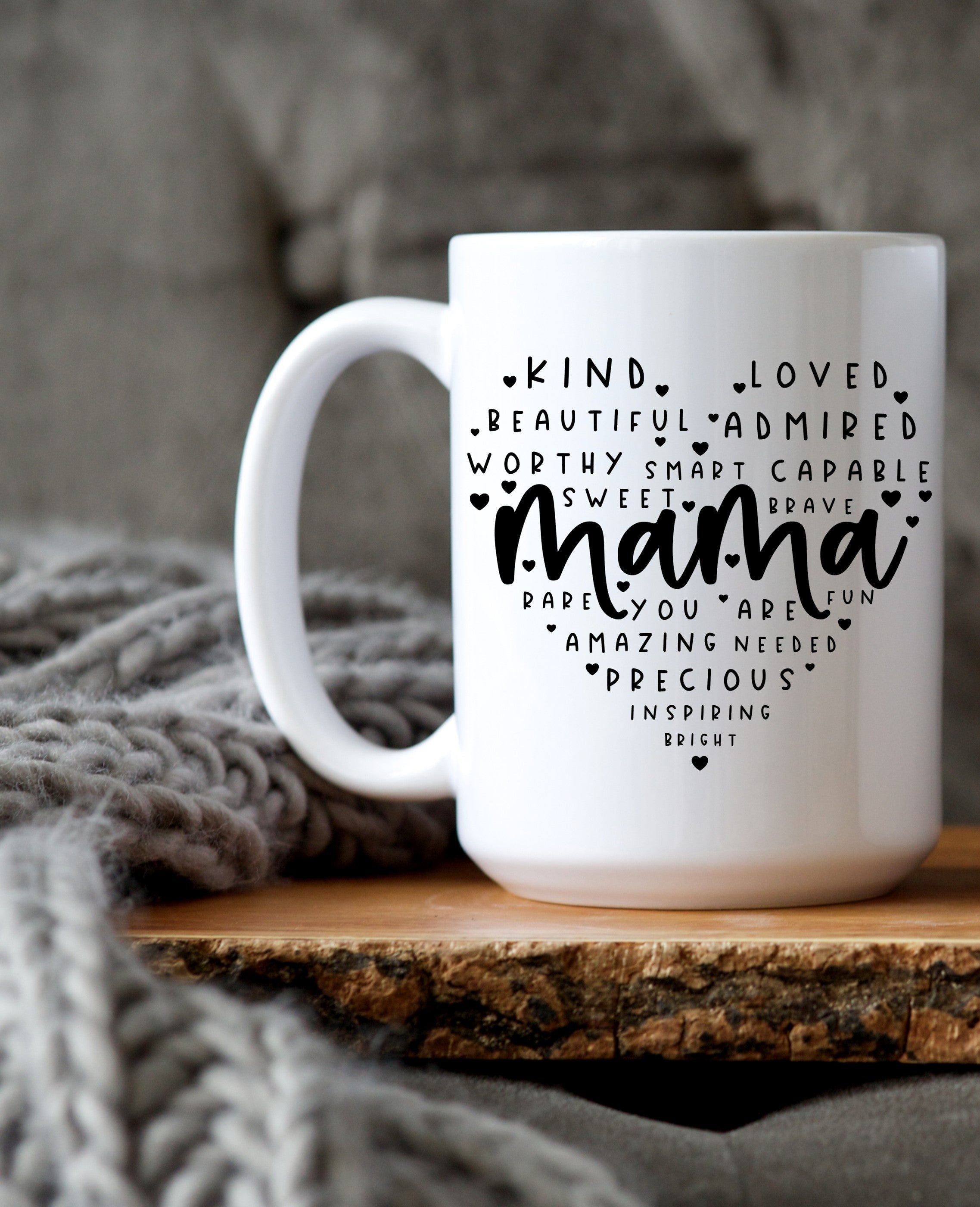 Mama Definition Mug with Heart | 15oz Coffee Mug | Mom Gift | Mother’s Day Gift | New Mom Present | Sentimental Mom Mug