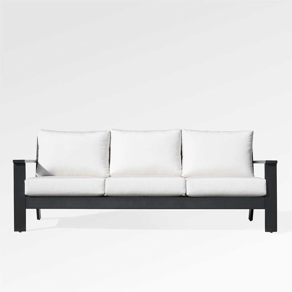 Magnolia Black Aluminum Sofa Set with Sunbrella® Cushions
