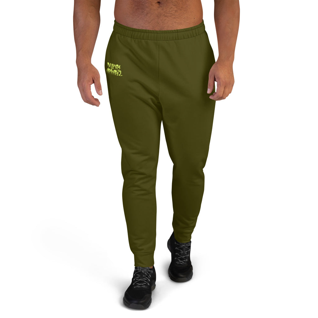 Men's  Premium Recycled Fleece Joggers-Urban Logo Karaka Green