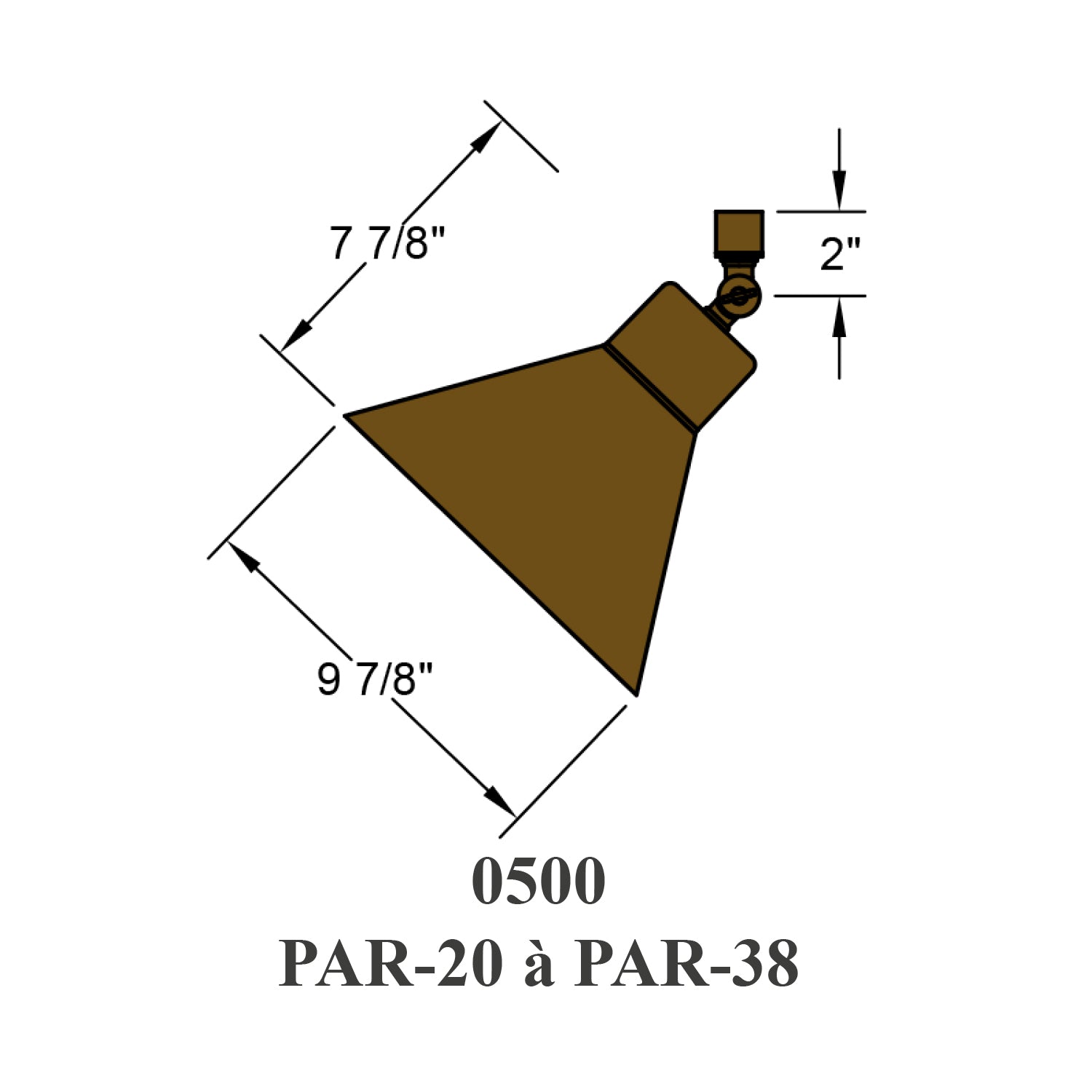 Enseigne - Luminaire d'accentuation 120 volts - 0500