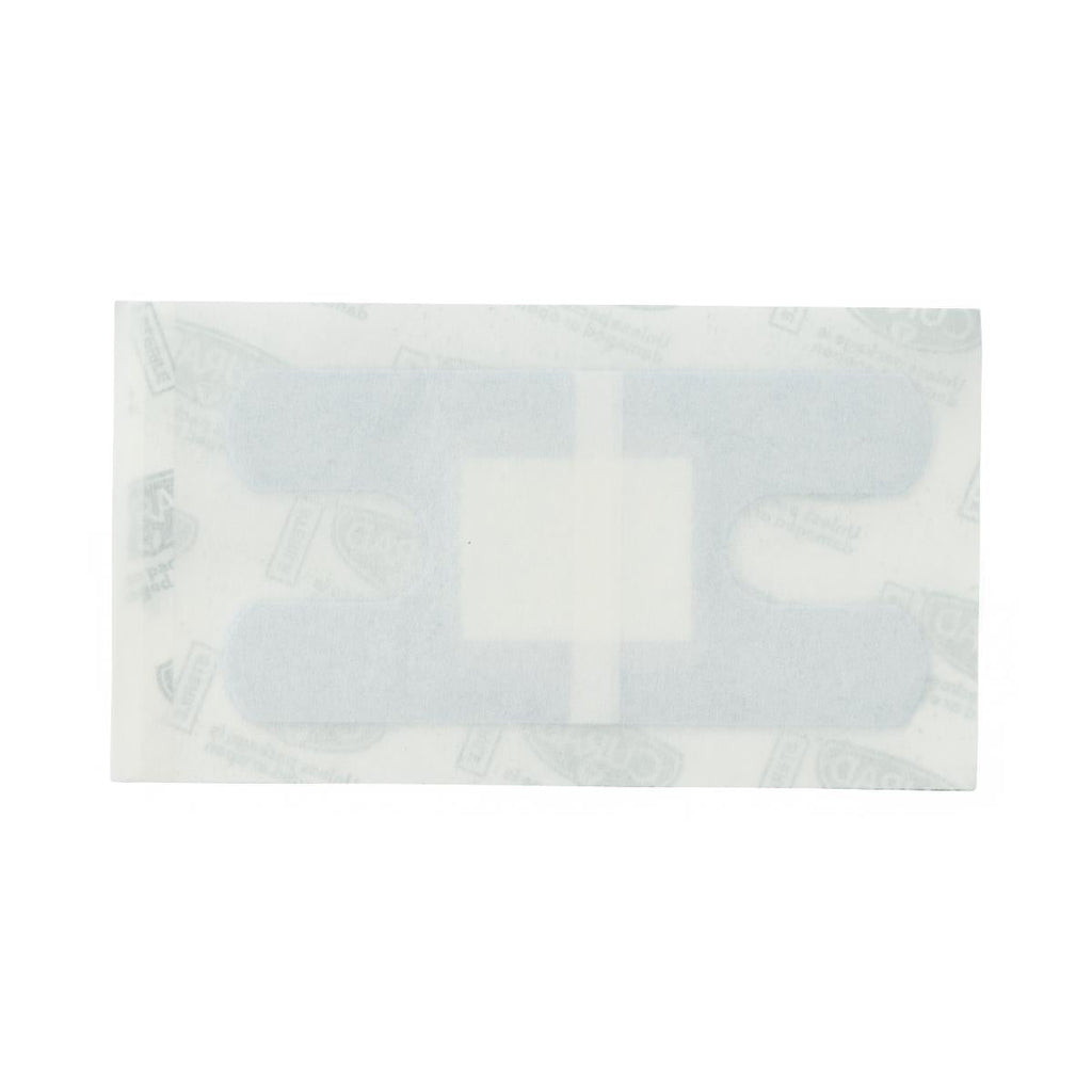 CURAD Flex Fabric Detectable Knuckle Bandage, Blue, 1 1/2" x 3", Box of 100