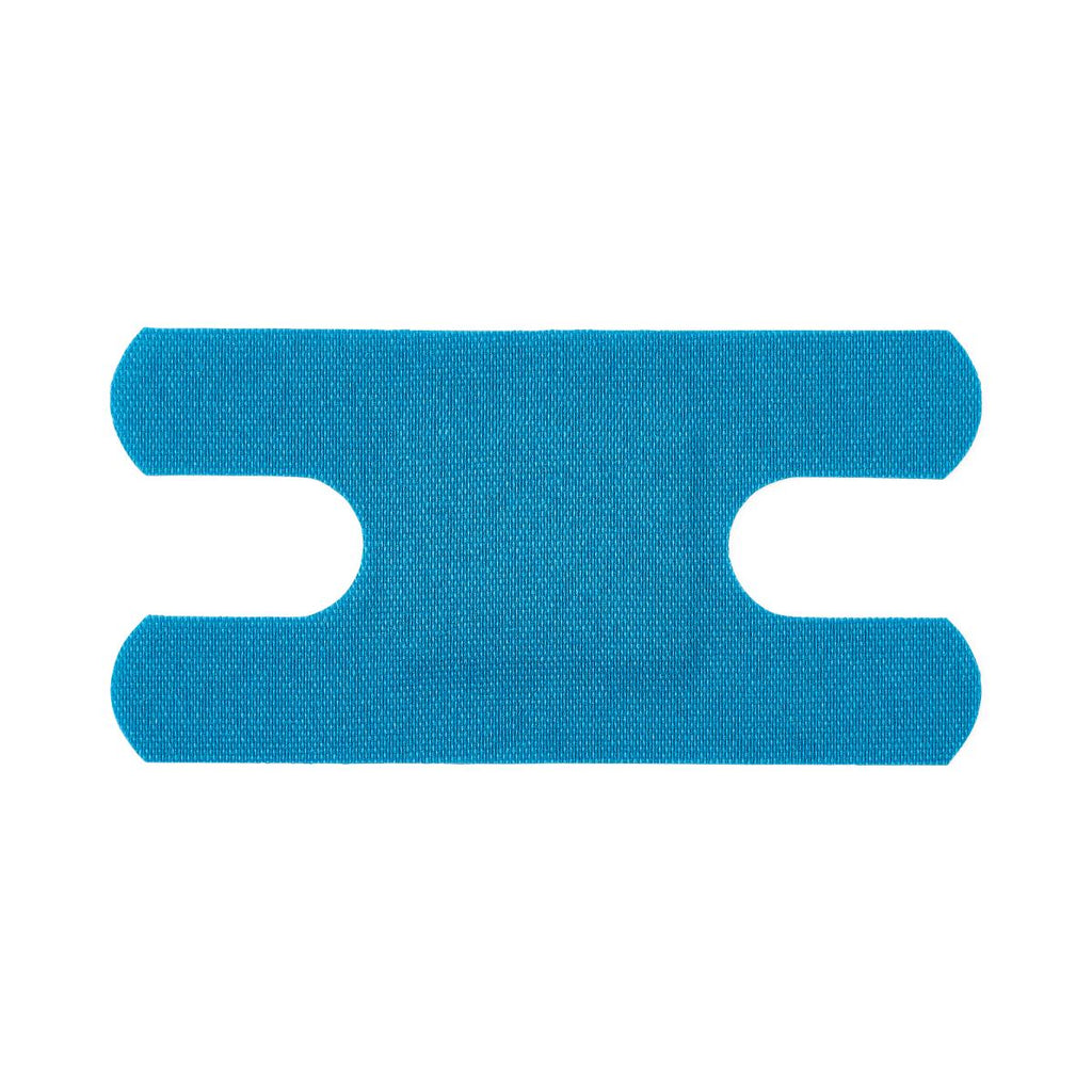 CURAD Flex Fabric Detectable Knuckle Bandage, Blue, 1 1/2" x 3", Box of 100