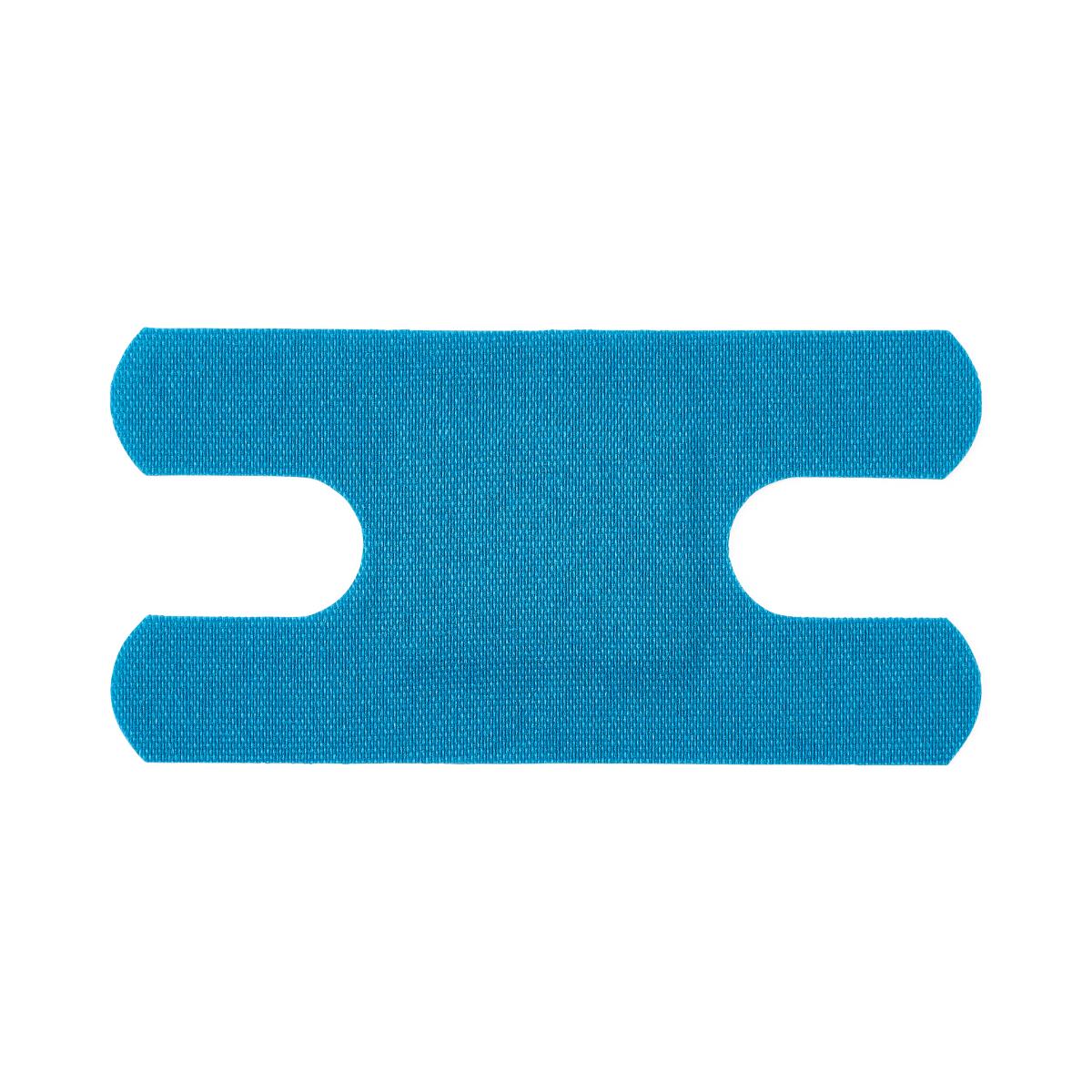 CURAD Flex Fabric Detectable Knuckle Bandage, Blue, 1 1/2" x 3", Box of 100