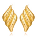 Triple Wing Gold Studs