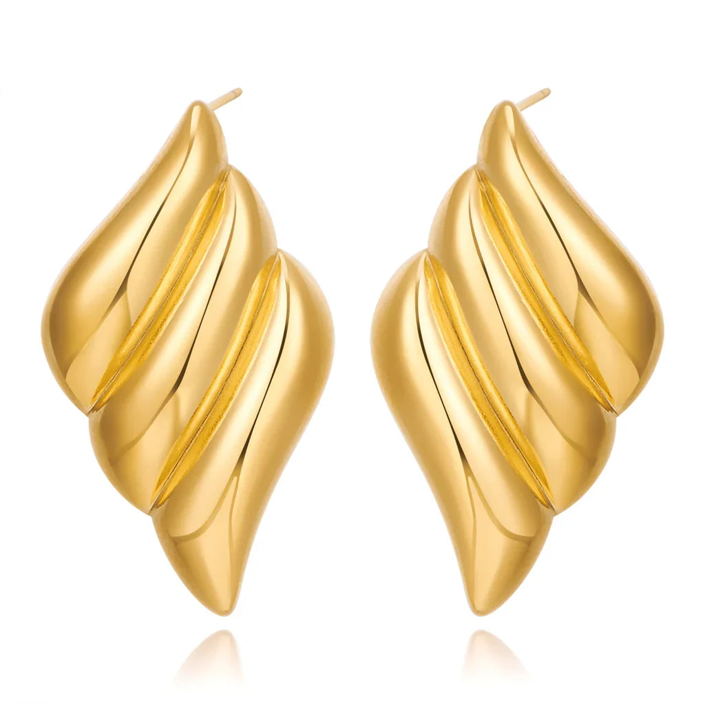 Triple Wing Gold Studs