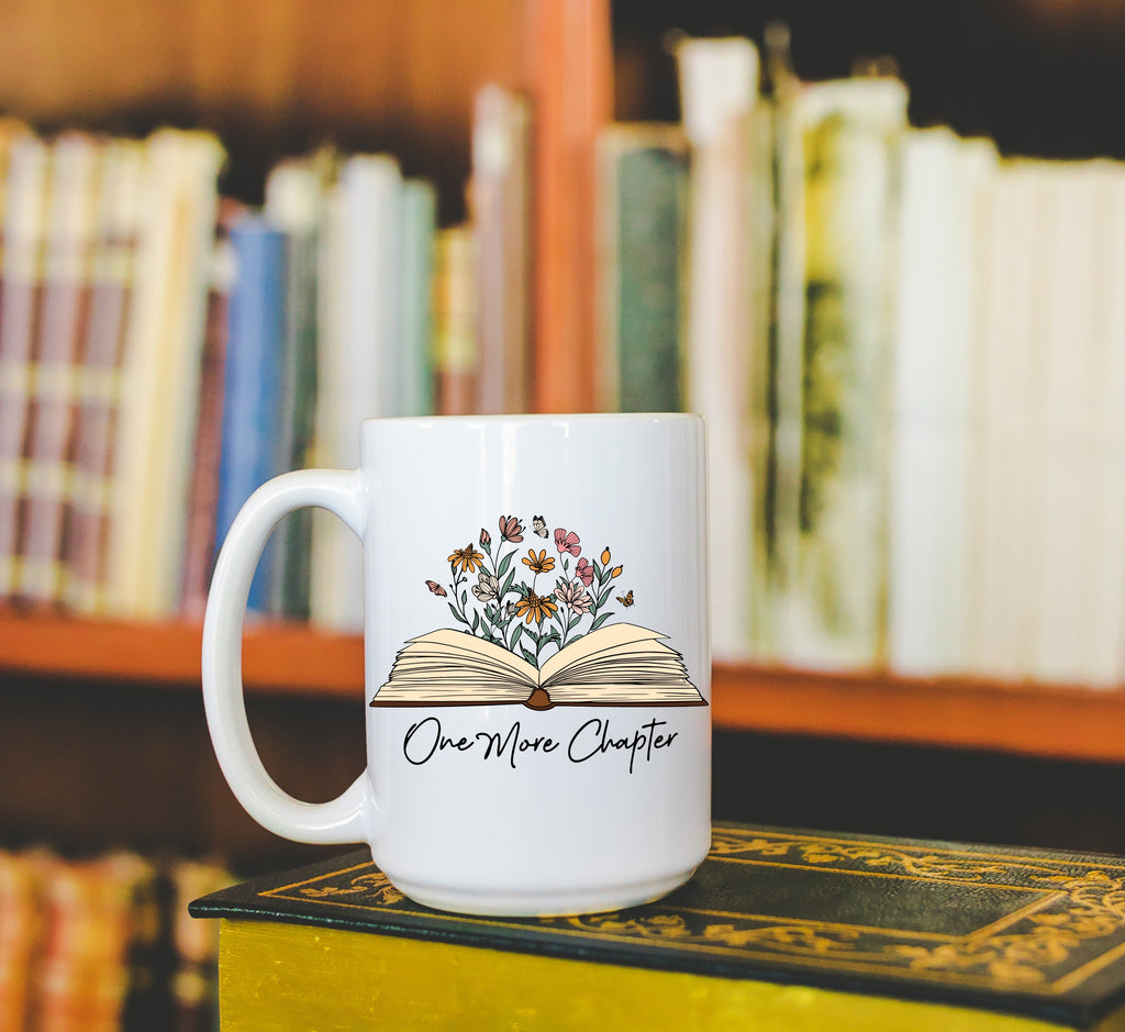 "One More Chapter" Mug — Perfect Coffee Mug for Book Lovers
