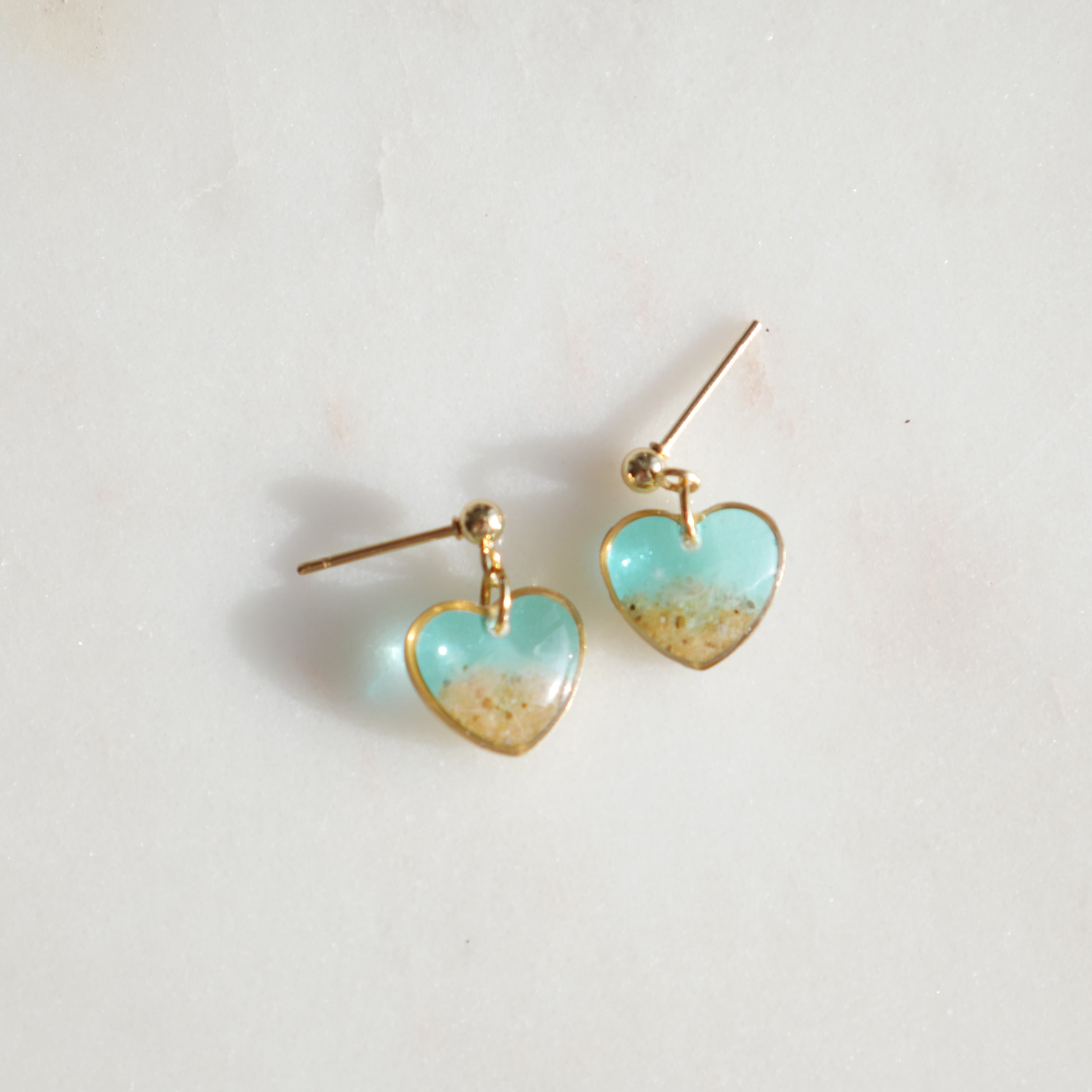 Boucles d'oreilles Tulum - coeur