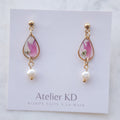 Boucles d'oreilles Lucy - Perla - gouttes  (medium 12mm)