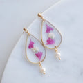 Bucles d'oreilles Lucy - Perla - gouttes XL (22mm)