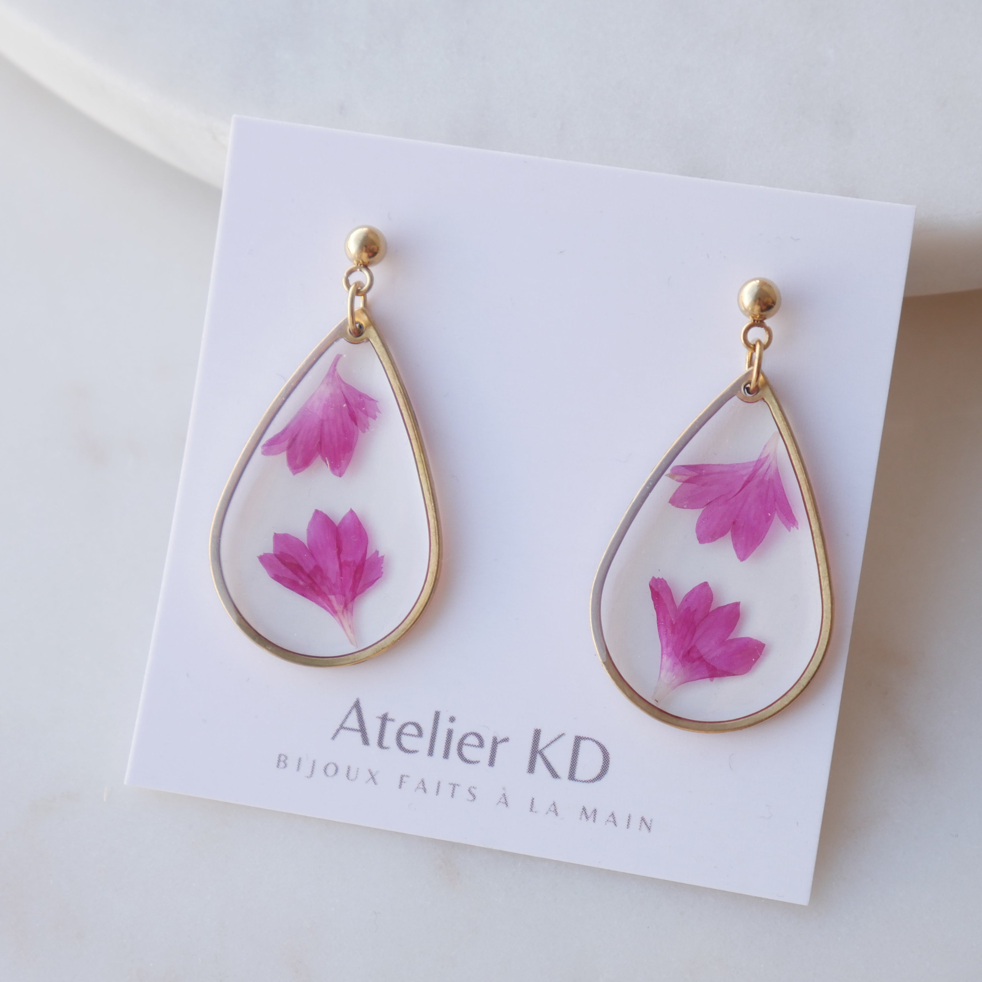 Boucles d'oreilles Lucy - goutes XL (22mm)