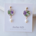 Boucles d’oreilles Chloé - coeur (moyen)