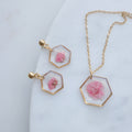 Parure Gigi rose - hexa (moyen)