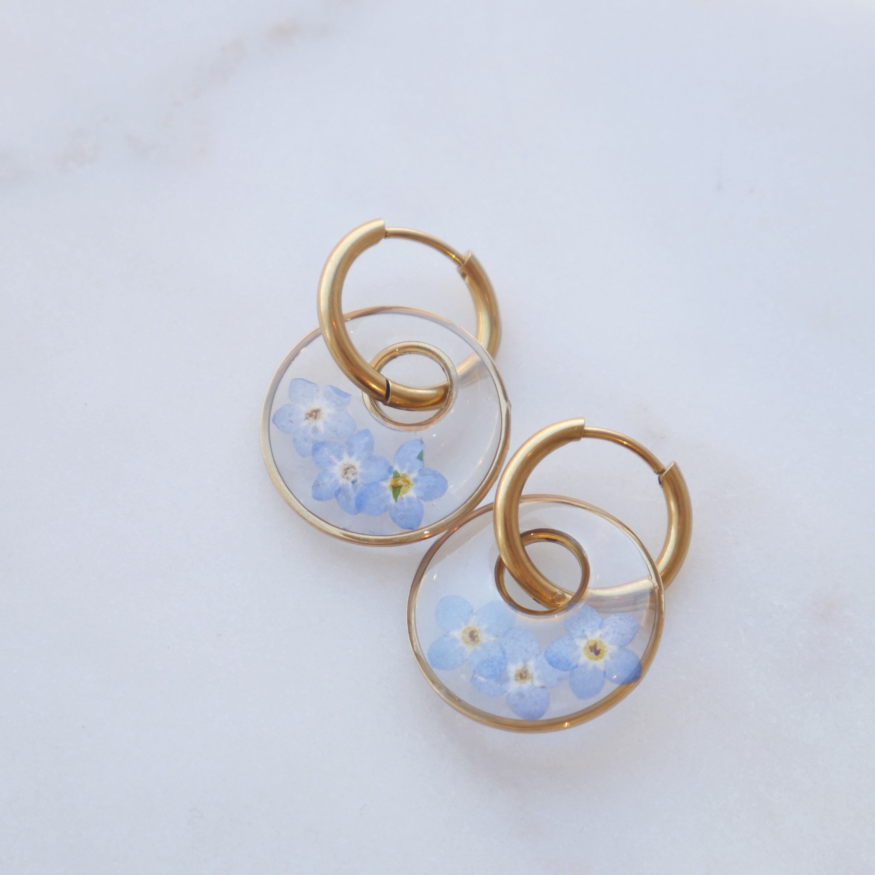 Boucles d'oreilles Dona - Myosotis
