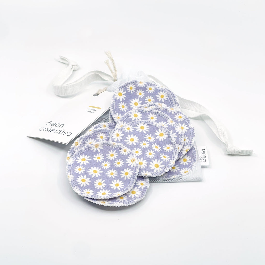 Cotton Rounds - Lilac Daisies