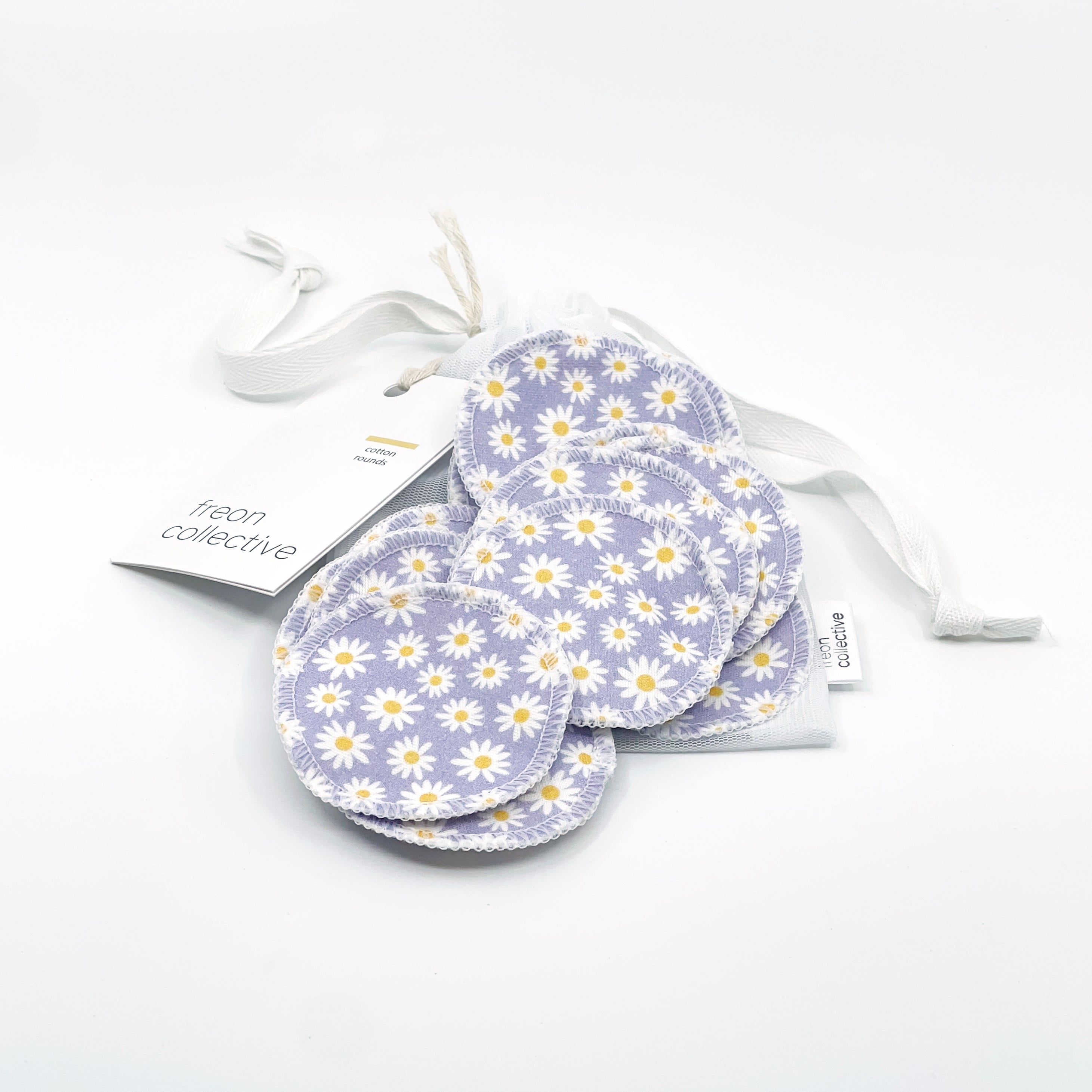 Cotton Rounds - Lilac Daisies