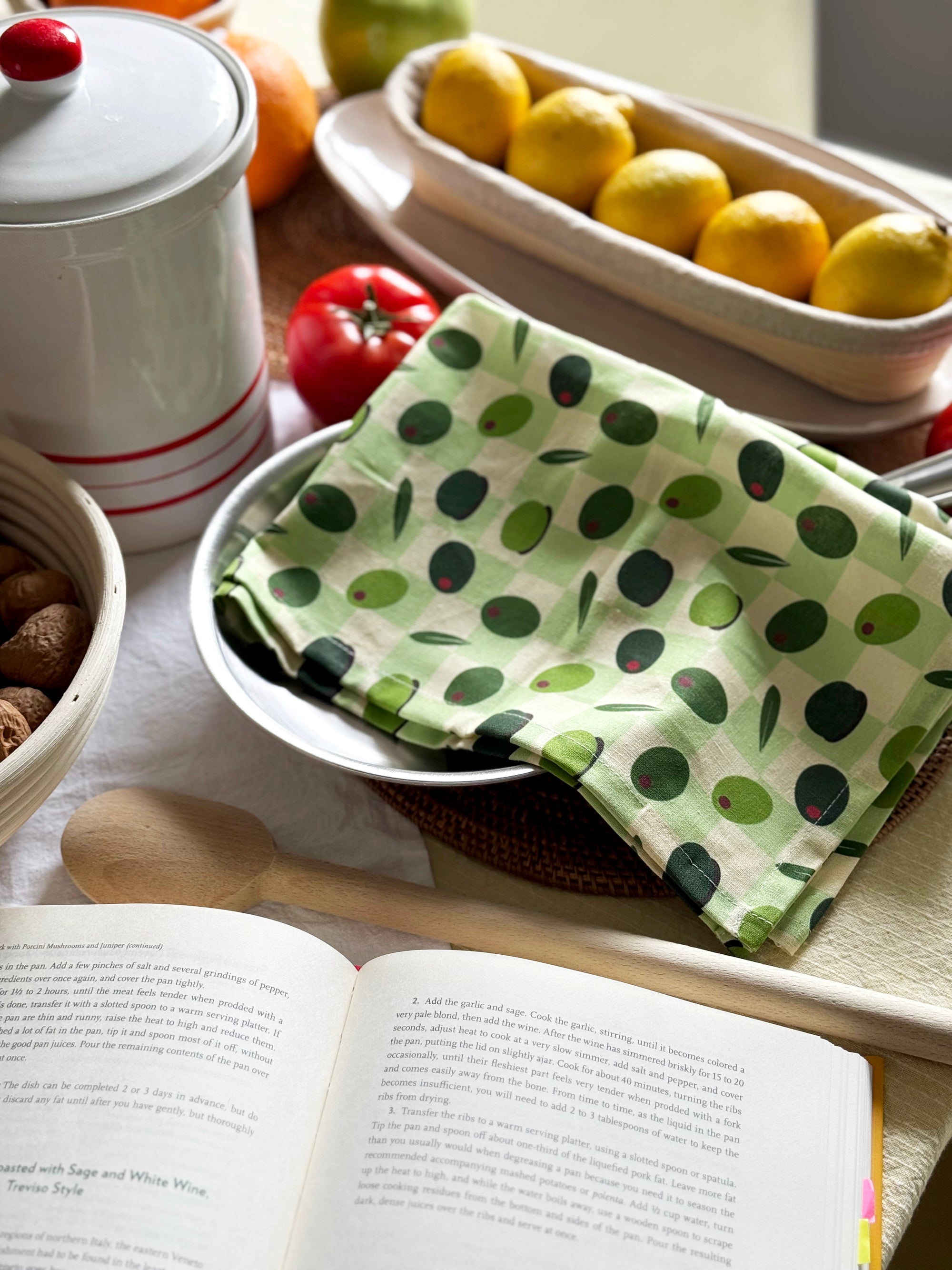 Tea Towel - Olives