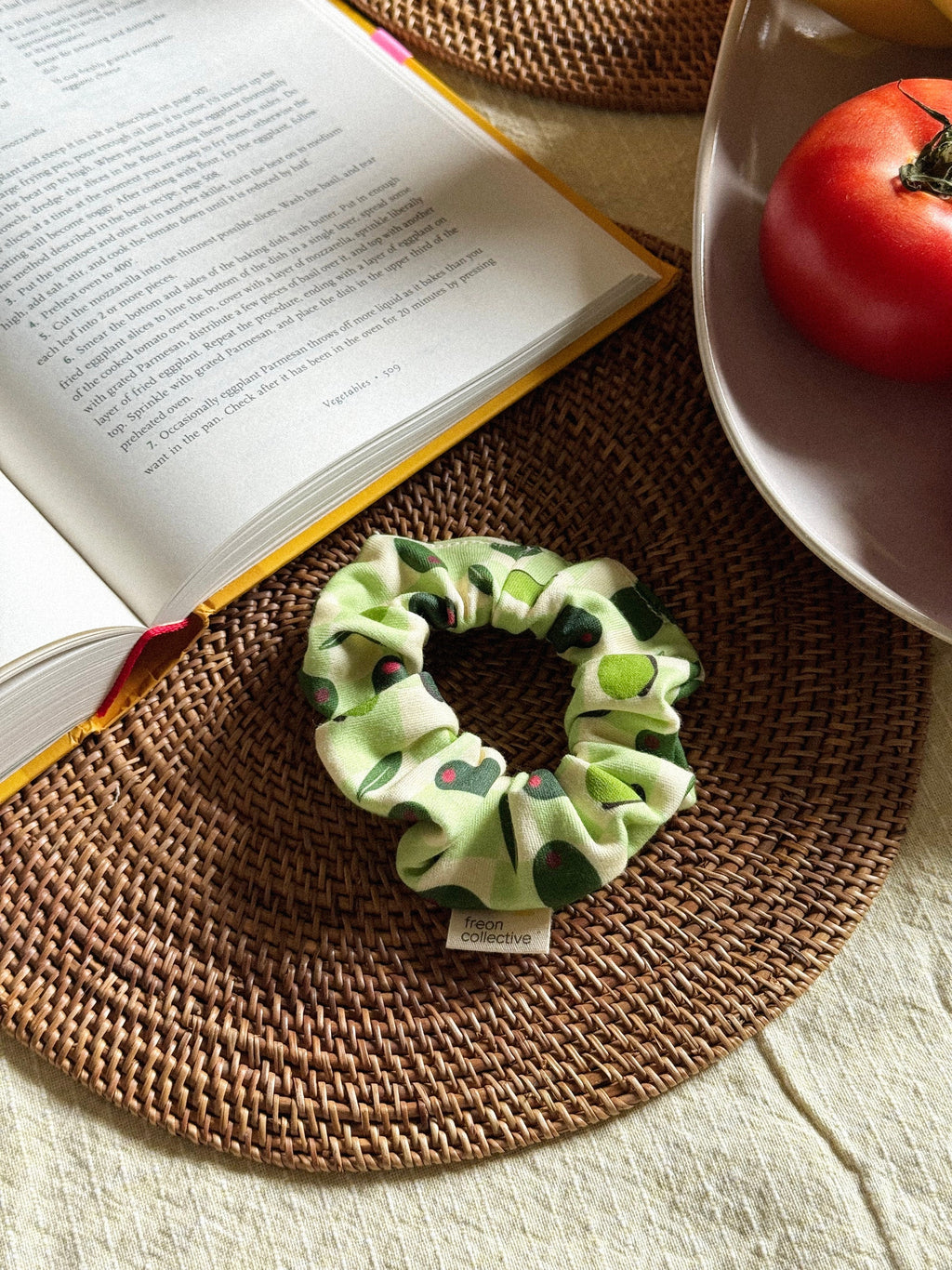 Hair Scrunchie - Olives