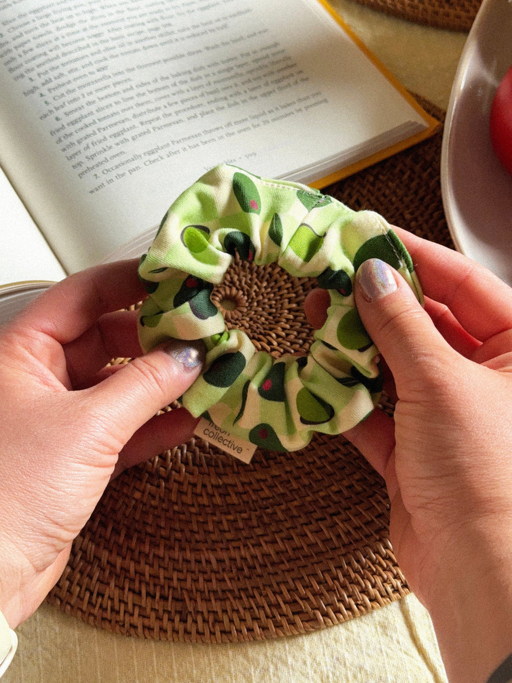 Hair Scrunchie - Olives