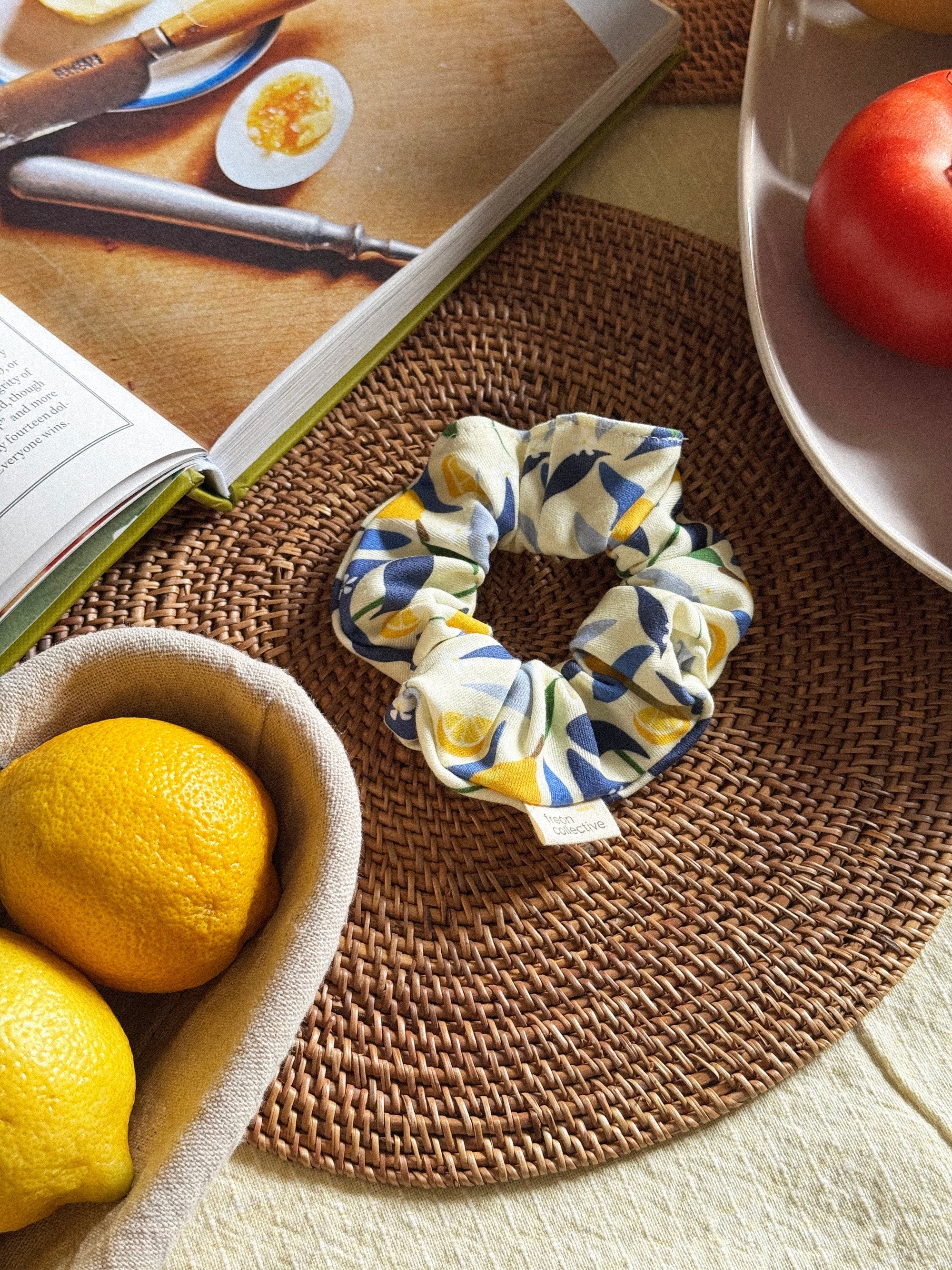 Hair Scrunchie - Lemons
