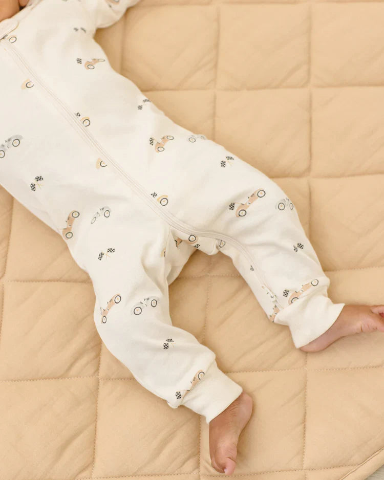 Zip Longsleeve Sleeper | Race Car | Quincy Mae