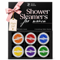 Zen & Hearth Shower Steamer Gift Set – 6 Aromatherapy Scents in Premium Gift Box | Natural Essential Oil Self-Care Gift for Women, Birthdays & Holidays | Handmade in Canada