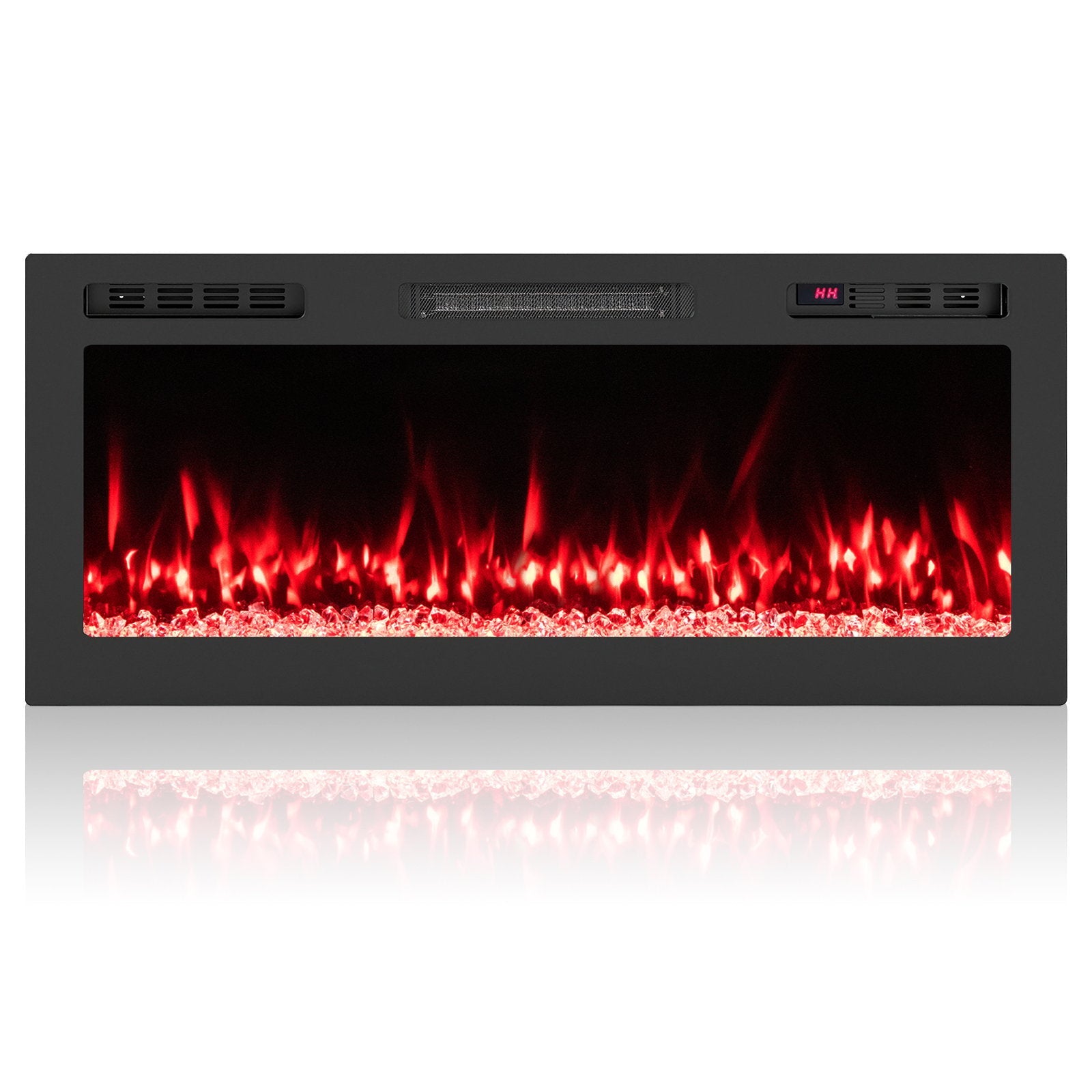 Smart WiFi Electric Fireplace Wall Mounted & Recessed 750W/1500W Heater-68 Inch