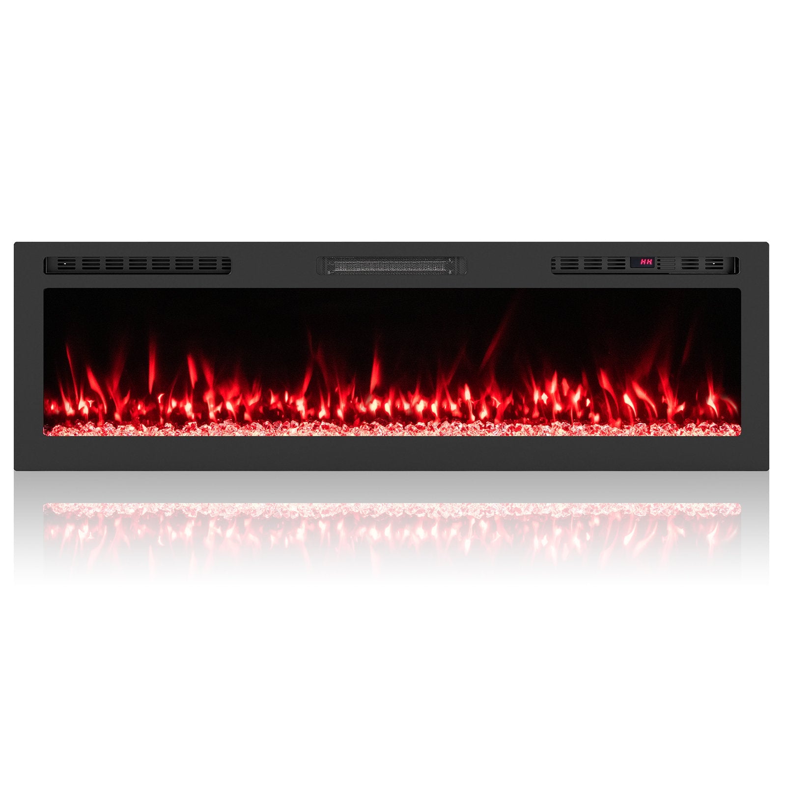 Smart WiFi Electric Fireplace Wall Mounted & Recessed 750W/1500W Heater-68 Inch