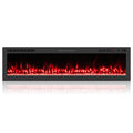 Smart WiFi Electric Fireplace Wall Mounted & Recessed 750W/1500W Heater-68 Inch