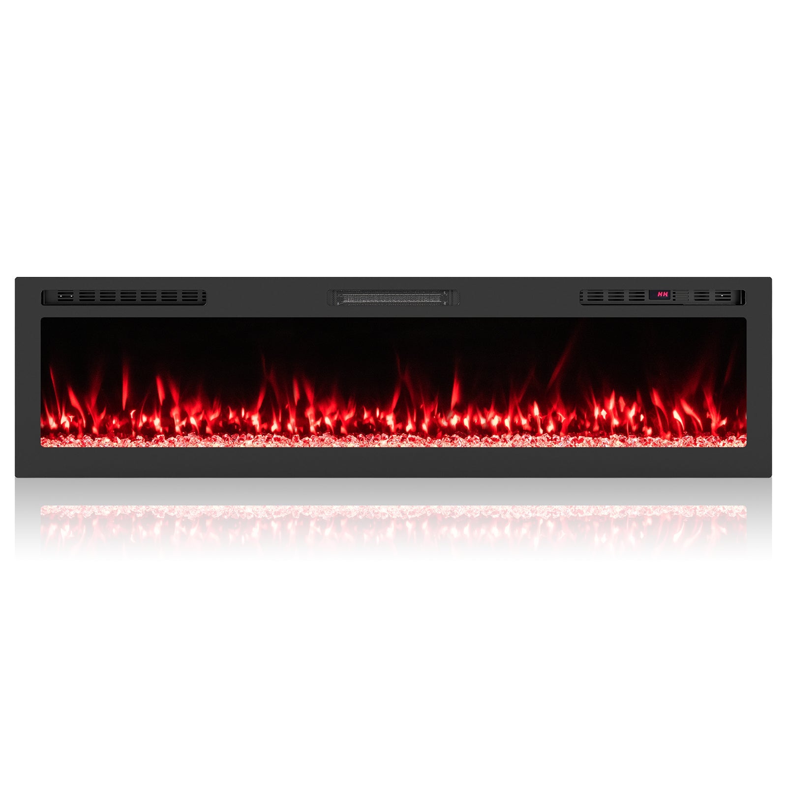 Smart WiFi Electric Fireplace Wall Mounted & Recessed 750W/1500W Heater-68 Inch
